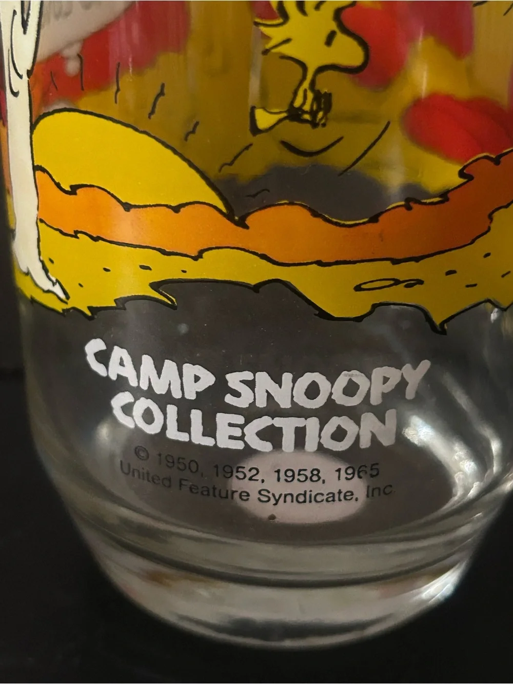Vintage 1983 McDonald’s Camp Snoopy Glass Morning People Are Hard to Love